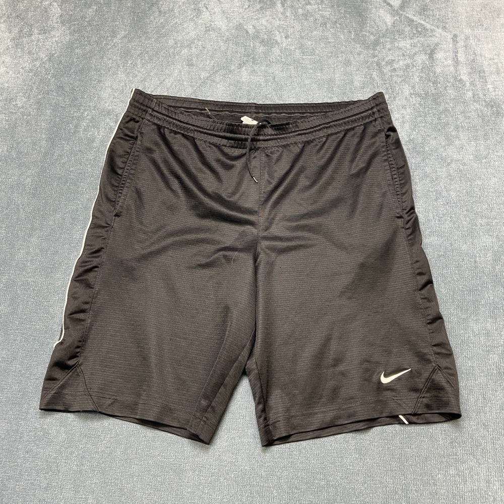 Nike Academy Football Shorts Mens M Black Performance Dri-Fit Drawstring Waist